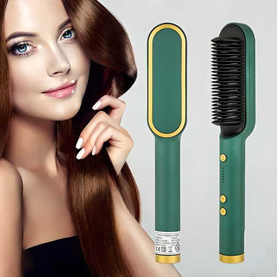 Hair Straightener Comb | 5 Temp Control | Unisex Styler Brush