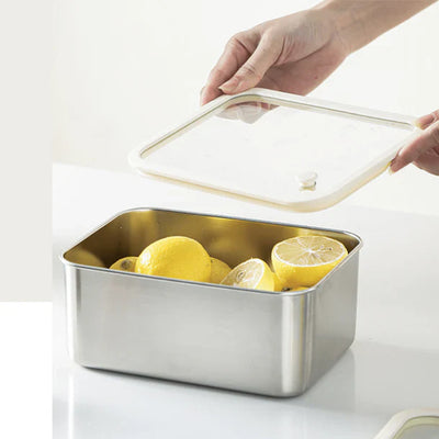 Stainless Steel Multi-Use Storage Box with Lid