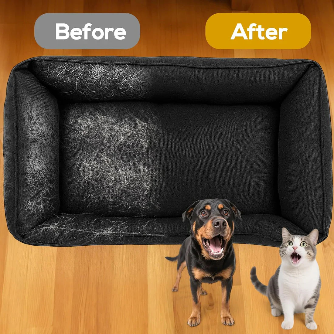 Pet Fur Remover Glove – Reusable Grooming Glove for Cats & Dogs (Pack of 1)