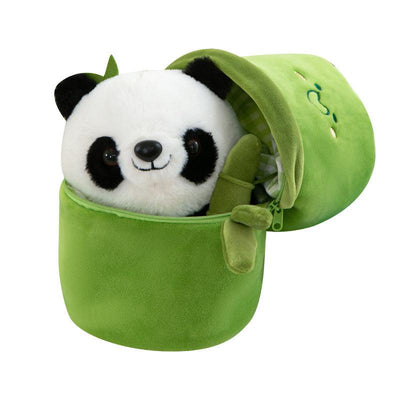 Reversible Bamboo Panda Plush Toy – Cute 30cm Soft Toy 🐼