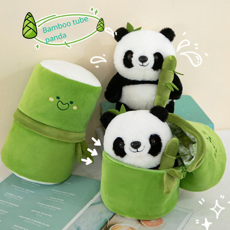 Reversible Bamboo Panda Plush Toy – Cute 30cm Soft Toy 🐼