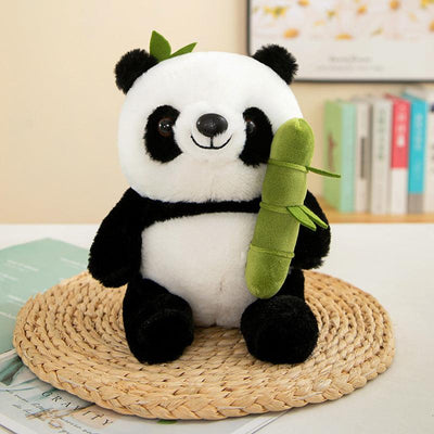 Reversible Bamboo Panda Plush Toy – Cute 30cm Soft Toy 🐼