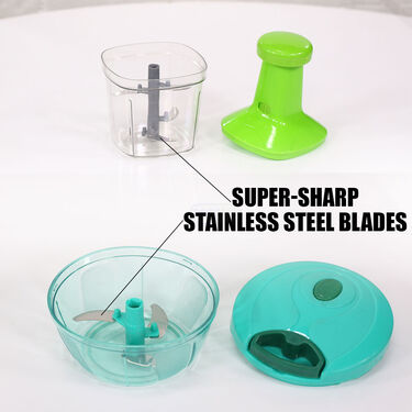 10 Sec Veg & Onion Push Chopper + Peeler Combo (PC8)