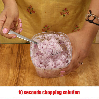 10 Sec Veg & Onion Push Chopper + Peeler Combo (PC8)