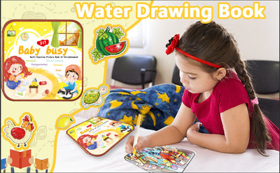 2-in-1 Magic Water Drawing & Busy Book | With Magic Pen ✏️